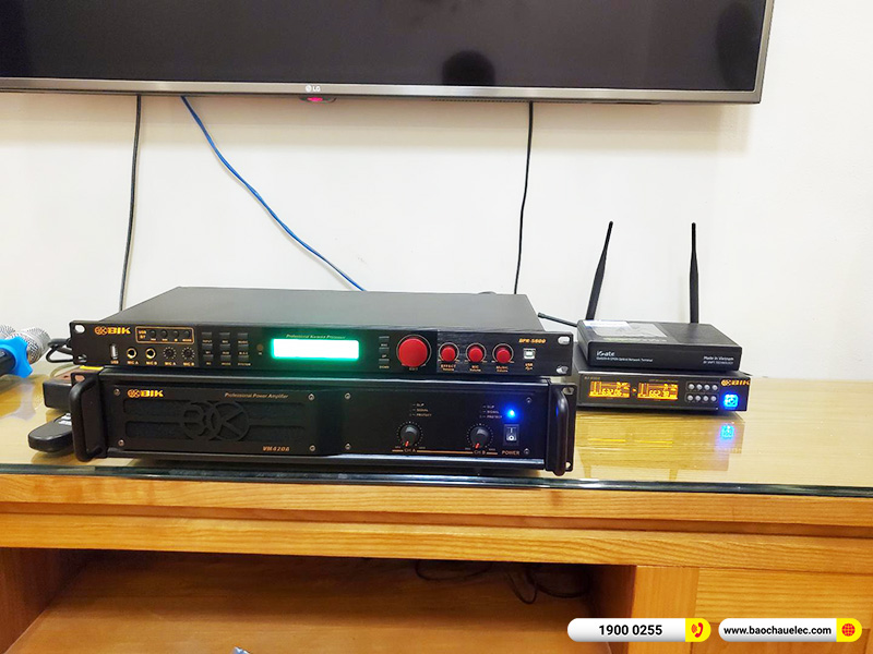 Lắp đặt dàn karaoke trị giá hơn 20 triệu cho cô Thủy tại Hà Nội (Domus DP6100 Max, VM420A, BPR-5600, BJ-U100) 