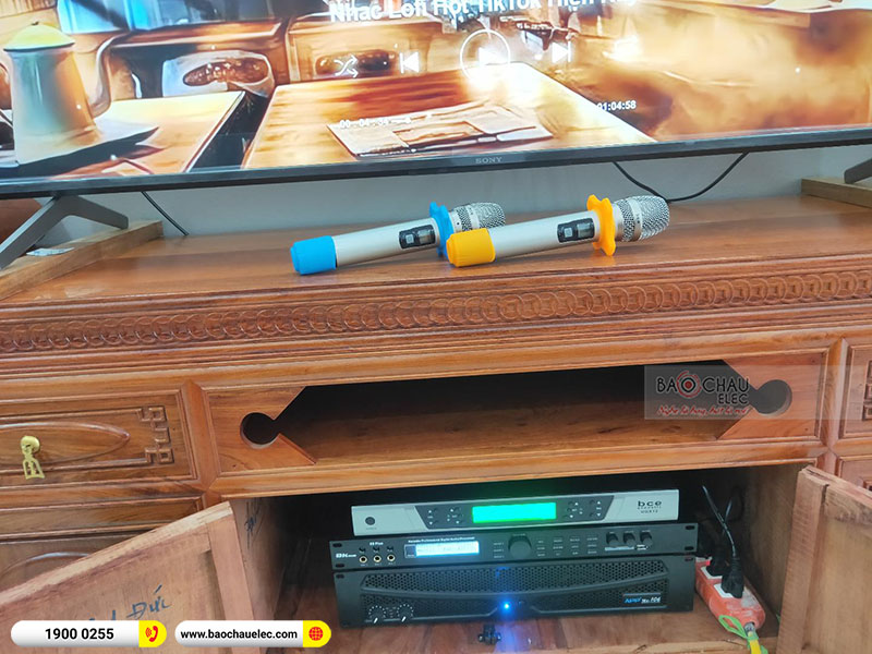 Lắp đăt dàn karaoke gia đình chị Liên tại Hà Nộ