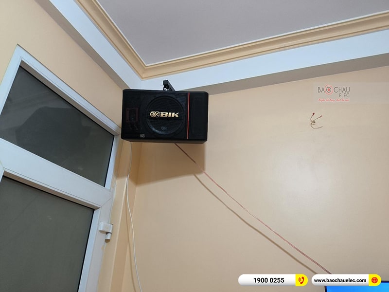 Lắp đặt dàn karaoke trị giá khoảng 20 triệu cho chú Khang tại Hà Nội
