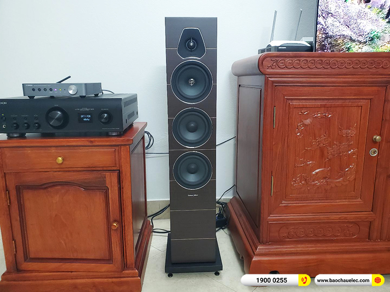 Lắp đặt dàn nghe nhạc trị giá khoảng 90 triệu cho anh Khải tại Hạ Nội (Sonus Faber Lumina III, Denon PMA-1700NE, Yamaha WXC-50)