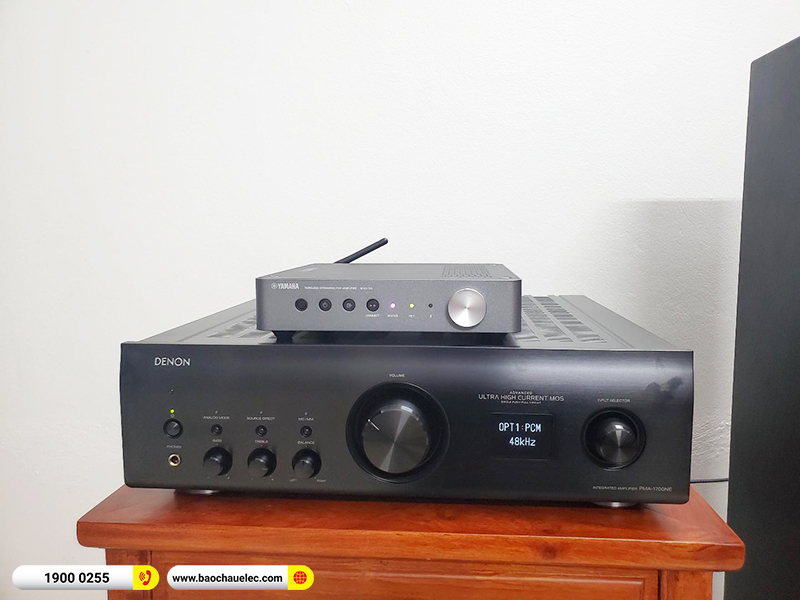 Lắp đặt dàn nghe nhạc trị giá khoảng 90 triệu cho anh Khải tại Hạ Nội (Sonus Faber Lumina III, Denon PMA-1700NE, Yamaha WXC-50)