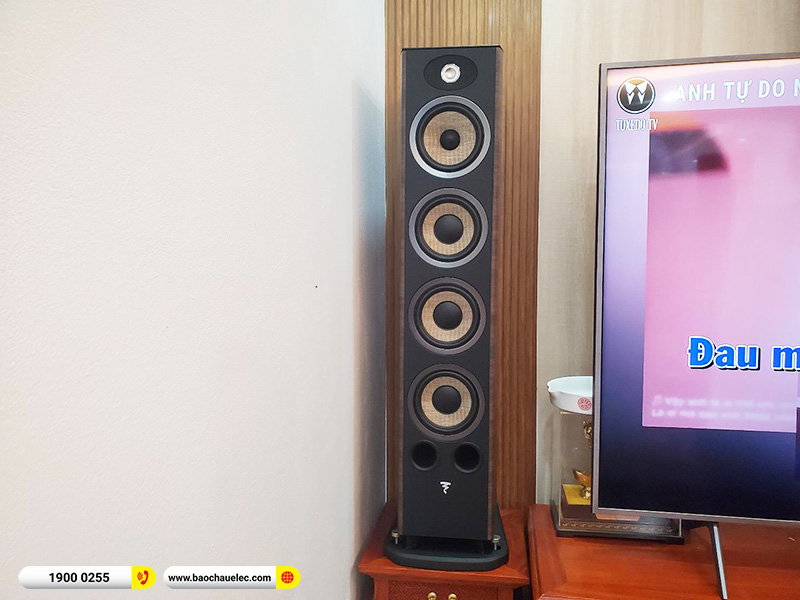 Lắp đặt dàn nghe nhạc, karaoke trị giá hơn 140 triệu cho anh Chí tại Hà Nội (Focal Aria 936, Yamaha S1200, X6 Luxury, JBL VM200) 
