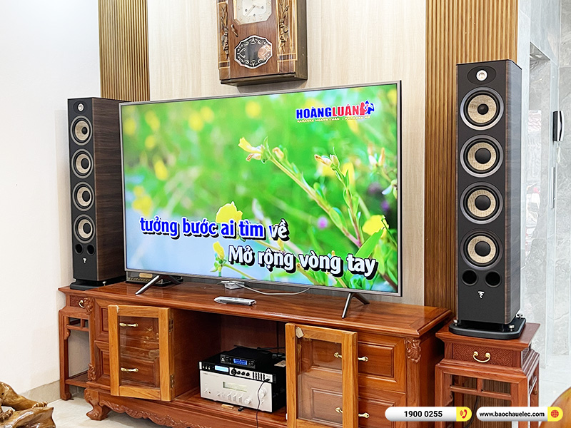 Lắp đặt dàn nghe nhạc, karaoke trị giá hơn 140 triệu cho anh Chí tại Hà Nội (Focal Aria 936, Yamaha S1200, X6 Luxury, JBL VM200) 