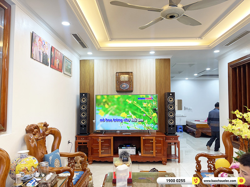 Lắp đặt dàn nghe nhạc, karaoke trị giá hơn 140 triệu cho anh Chí tại Hà Nội (Focal Aria 936, Yamaha S1200, X6 Luxury, JBL VM200) 