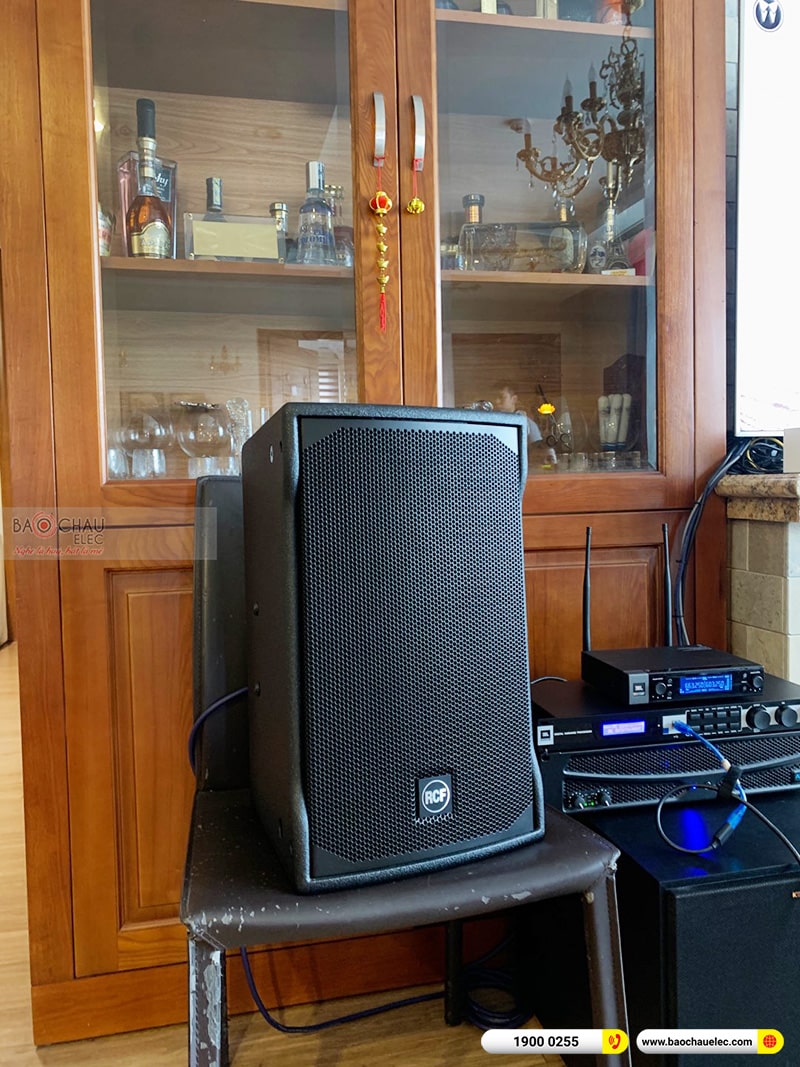 Lắp đặt dàn karaoke trị giá gần 60 triệu cho anh Hà tại Hà Nội (RCF EMAX 3110 MKII, APP MZ-86, KX180A, Klipsch R120SW, JBL VM200) 