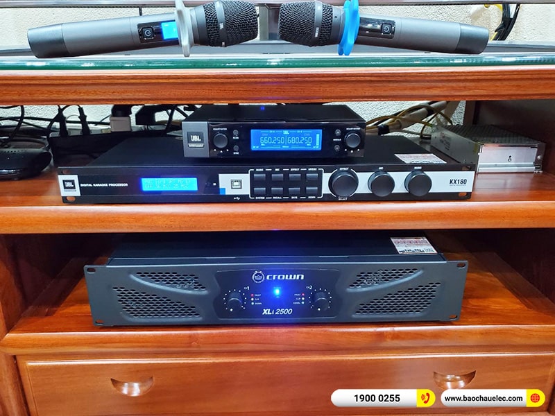 Lắp đặt dàn karaoke trị giá hơn 80 triệu cho anh Long tại Hà Nội (JBL KP4012 G2, Crown Xli2500, KX180A, JBL A120P, JBL VM200) 