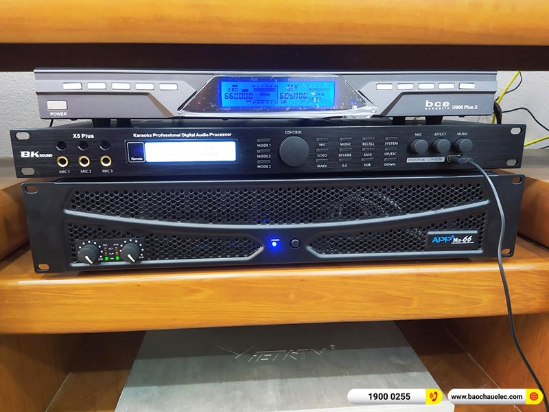 Lắp đặt dàn karaoke trị giá hơn 30 triệu cho anh Thắng tại Hà Nội (Domus DP6120, APP MZ-66, X5 Plus, SW312B, U900 Plus X) 