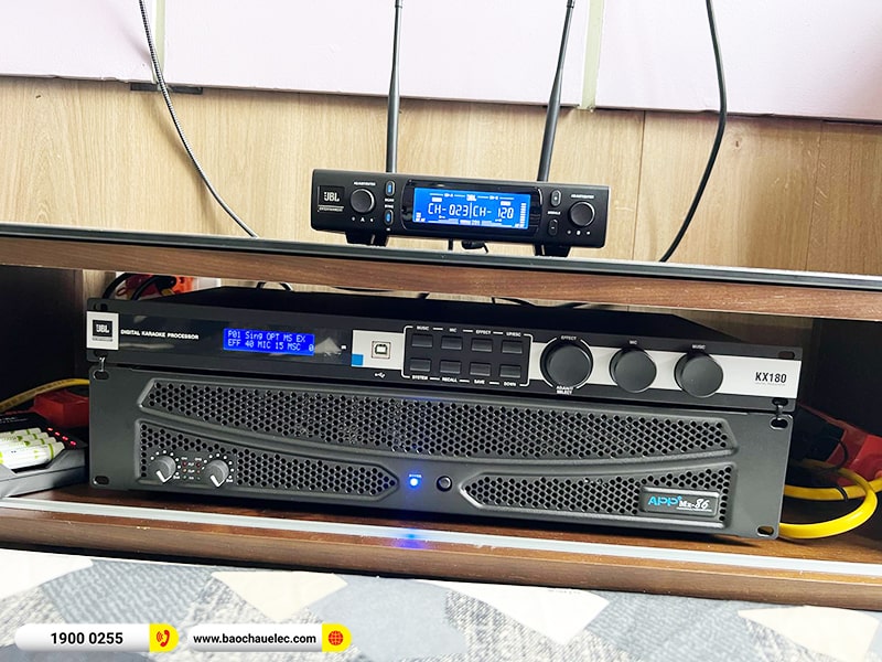 Lắp đặt dàn karaoke trị giá hơn 80 triệu cho anh Thành tại Hà Nội (RCF C3110-126, APP MZ-86, JBL KX180A, R100SW, VM300) 