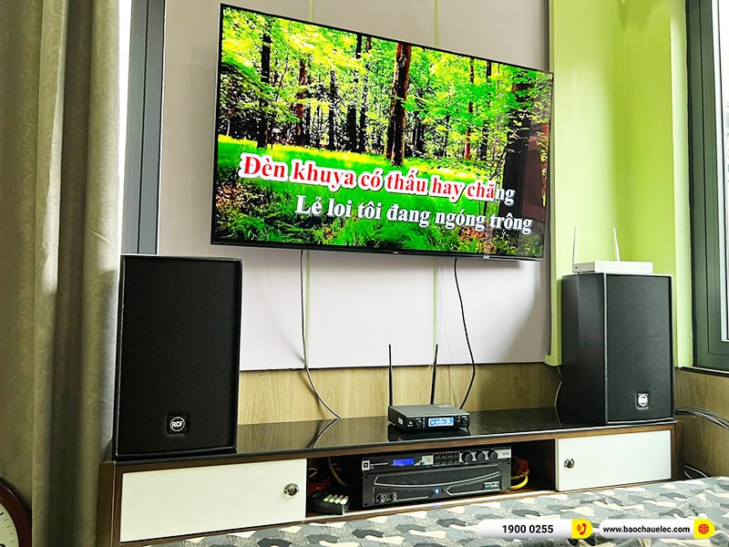 Lắp đặt dàn karaoke trị giá hơn 80 triệu cho anh Thành tại Hà Nội (RCF C3110-126, APP MZ-86, JBL KX180A, R100SW, VM300) 