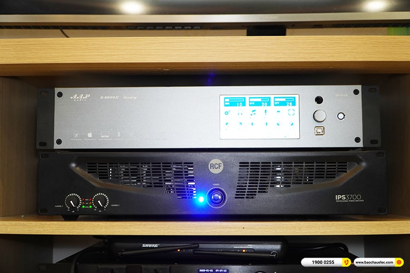 Lắp đặt dàn karaoke trị giá gần 230 triệu cho anh Việt tại Hà Nội (RCF C5215-99, IPS 3700, K9900II Luxury, S8015II, SVX288AZ/PG58,…) 
