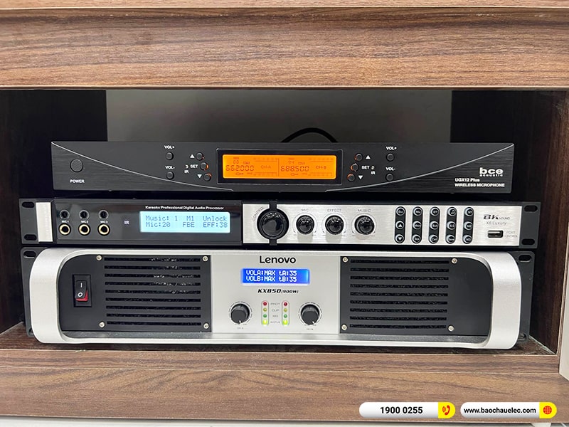 Lắp đặt dàn karaoke trị giá hơn 50 triệu cho anh Việt tại Hà Nội (BMB 1212SE, Lenovo KX850, X6 Luxury, SW612B, UGX12 Plus) 