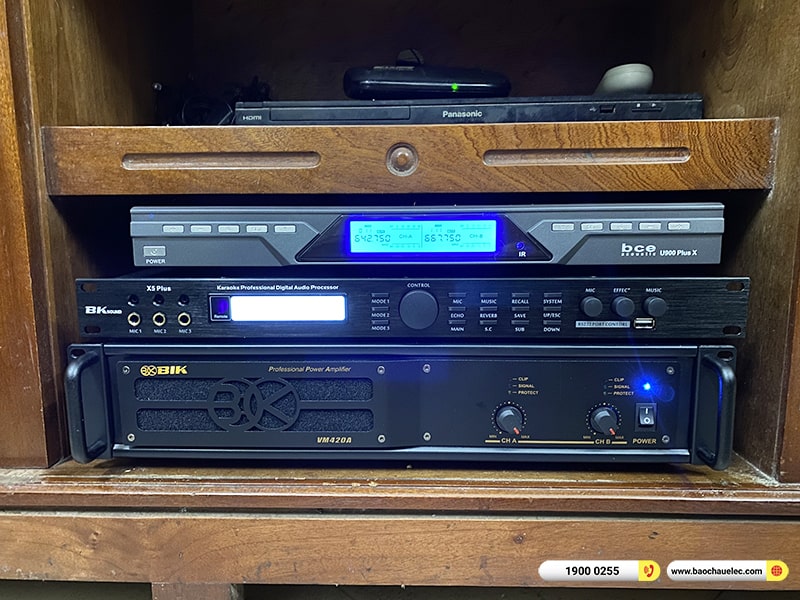 Lắp đặt dàn karaoke trị giá hơn 20 triệu cho chị Cương tại Hà Nội (BIK BJ-S668, BIK VM420A, X5 Plus, U900 Plus X)