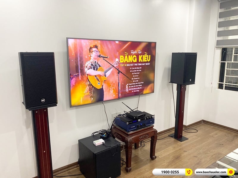 Lắp đặt dàn karaoke RCF 63tr cho chị Thủy tại Hà Nội (RCF X-MAX 10, Crown T5, KX180A, BJ-W25AV, JBL VM300)