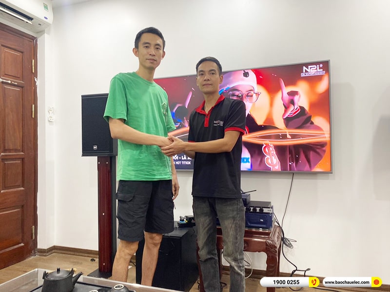 Lắp đặt dàn karaoke RCF 63tr cho chị Thủy tại Hà Nội (RCF X-MAX 10, Crown T5, KX180A, BJ-W25AV, JBL VM300)