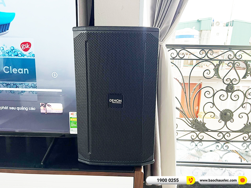 Lắp đặt dàn karaoke trị giá hơn 40 triệu cho cô Liên tại Hà Nội (Denon DN510, VM420A, KX180A, SW512, UGX12 Gold)