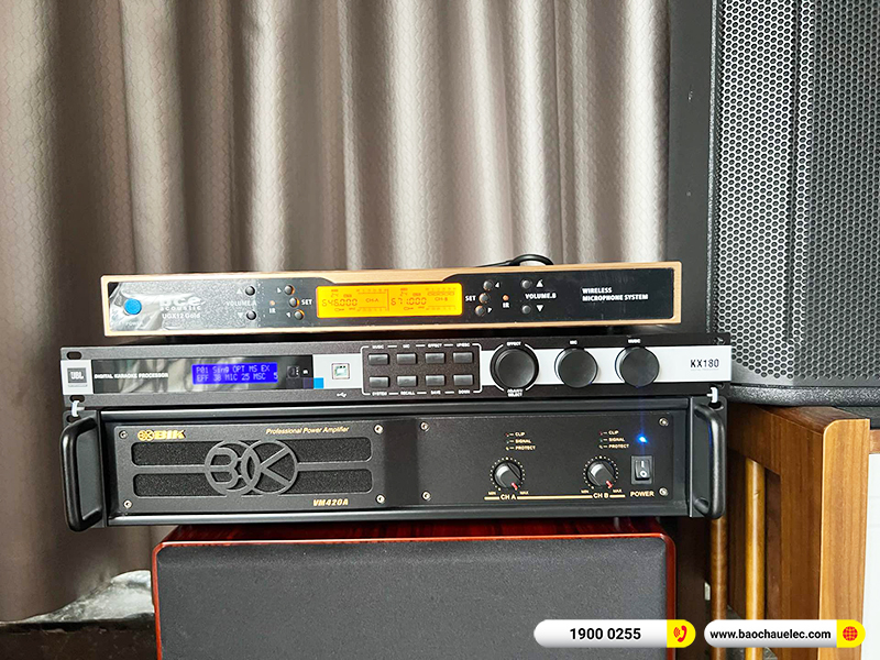 Lắp đặt dàn karaoke trị giá hơn 40 triệu cho cô Liên tại Hà Nội (Denon DN510, VM420A, KX180A, SW512, UGX12 Gold)