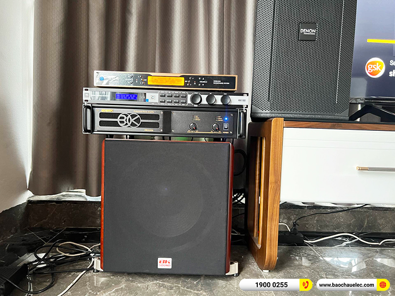 Lắp đặt dàn karaoke trị giá hơn 40 triệu cho cô Liên tại Hà Nội (Denon DN510, VM420A, KX180A, SW512, UGX12 Gold)