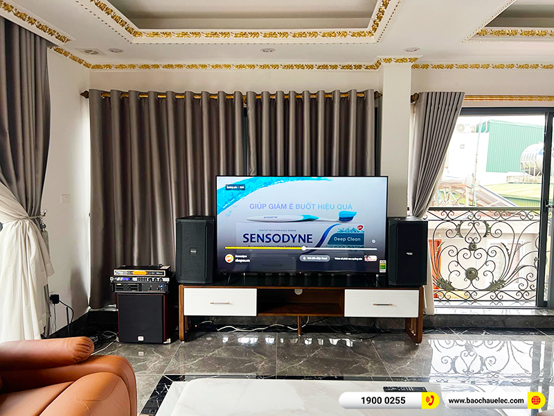 Lắp đặt dàn karaoke trị giá hơn 40 triệu cho cô Liên tại Hà Nội (Denon DN510, VM420A, KX180A, SW512, UGX12 Gold)
