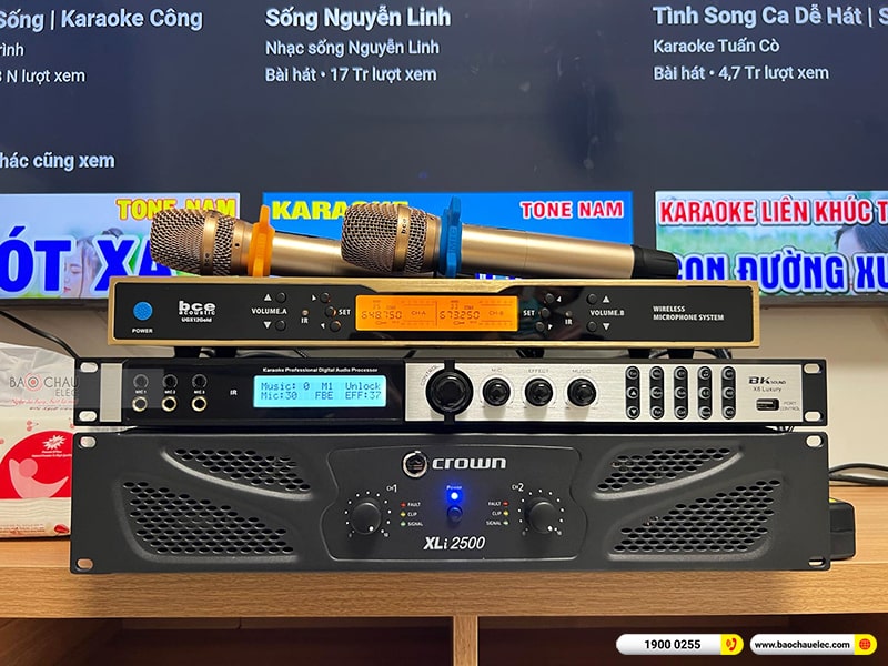 Lắp đặt dàn karaoke trị giá hơn 50 triệu cho anh Nam tại Hà Nội