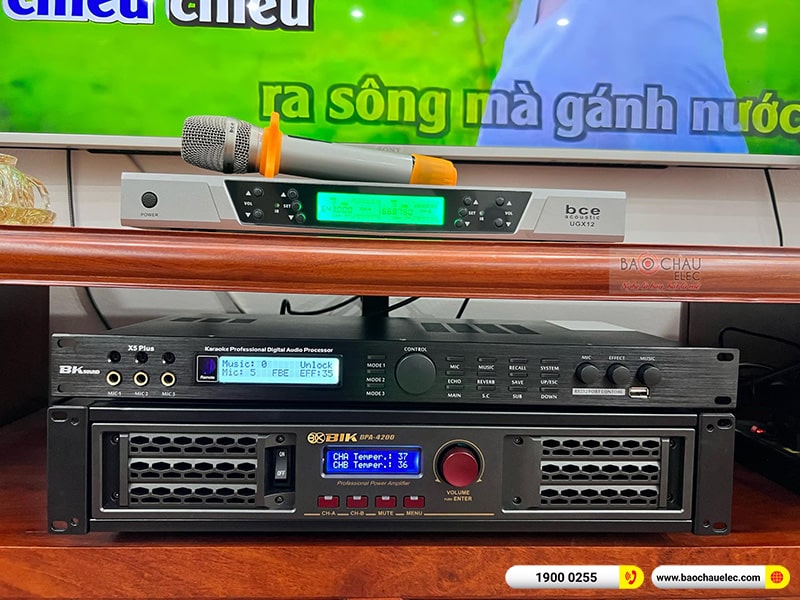 Lắp đặt dàn karaoke gia đình anh Vương