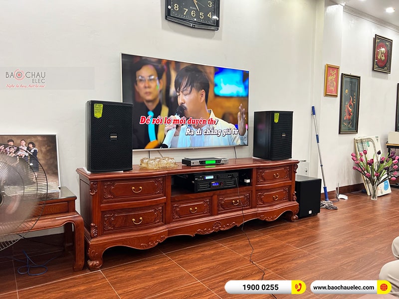 Lắp đặt dàn karaoke gia đình anh Vương