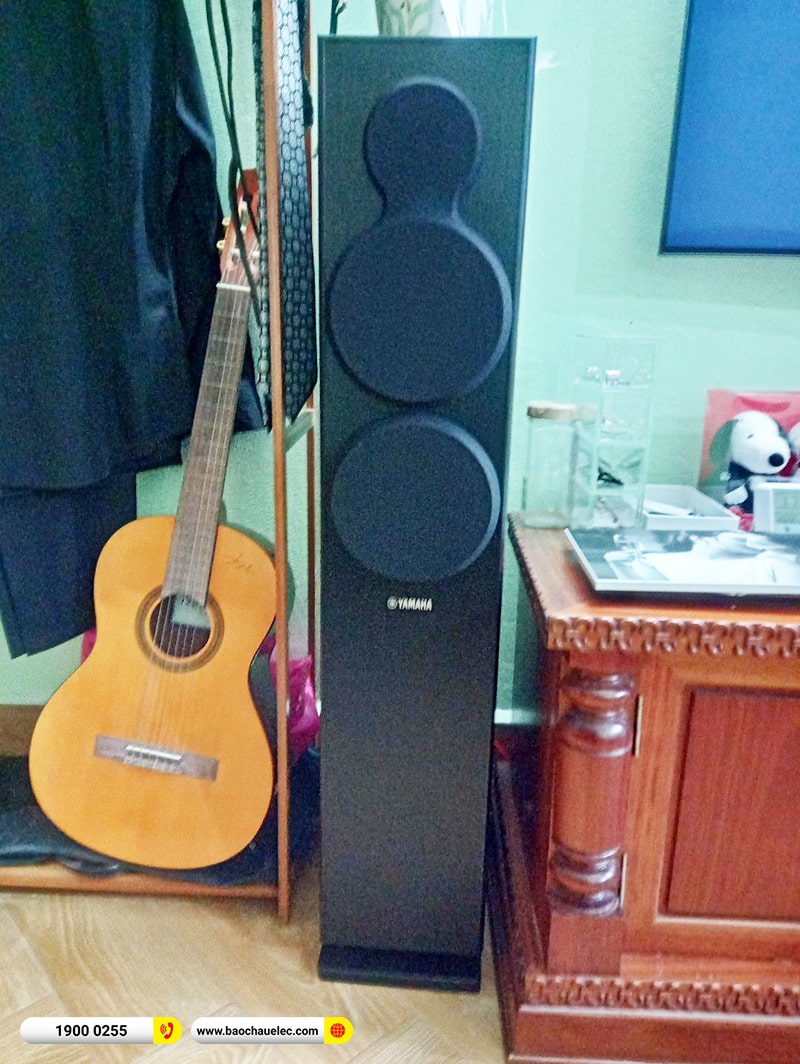 Lắp đặt dàn âm thanh 5.1 xem phim, nghe nhạc trị giá khoảng hơn 20 triệu cho anh Linh tại Hà Nội (Yamaha NS-F150, Yamaha NS-P150, SW-SW100, Yamaha RX-V385)