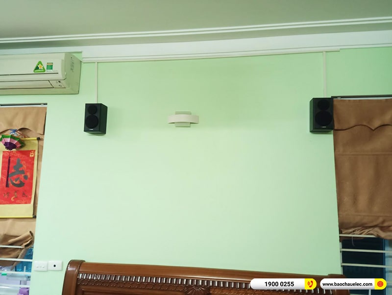 Lắp đặt dàn âm thanh 5.1 xem phim, nghe nhạc trị giá khoảng hơn 20 triệu cho anh Linh tại Hà Nội (Yamaha NS-F150, Yamaha NS-P150, SW-SW100, Yamaha RX-V385)