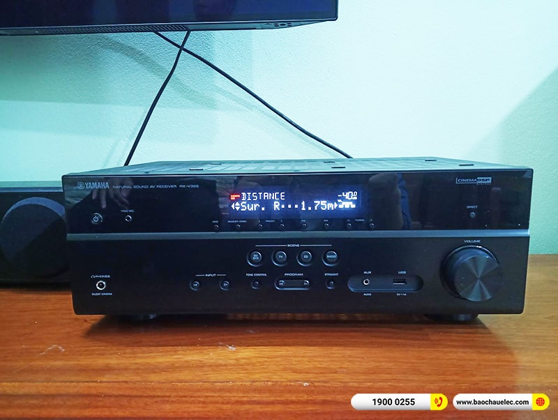 Lắp đặt dàn âm thanh 5.1 xem phim, nghe nhạc trị giá khoảng hơn 20 triệu cho anh Linh tại Hà Nội (Yamaha NS-F150, Yamaha NS-P150, SW-SW100, Yamaha RX-V385)