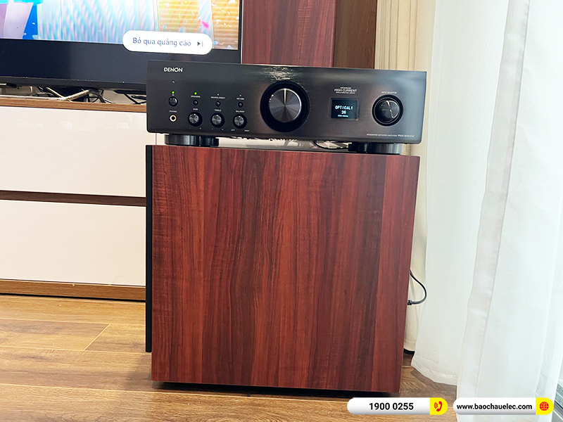 Lắp đặt dàn nghe nhạc trị giá gần 50 triệu cho anh Như tại Hà Nội (JBL Stage A180, Denon PMA-900HNE, JBL A120P)