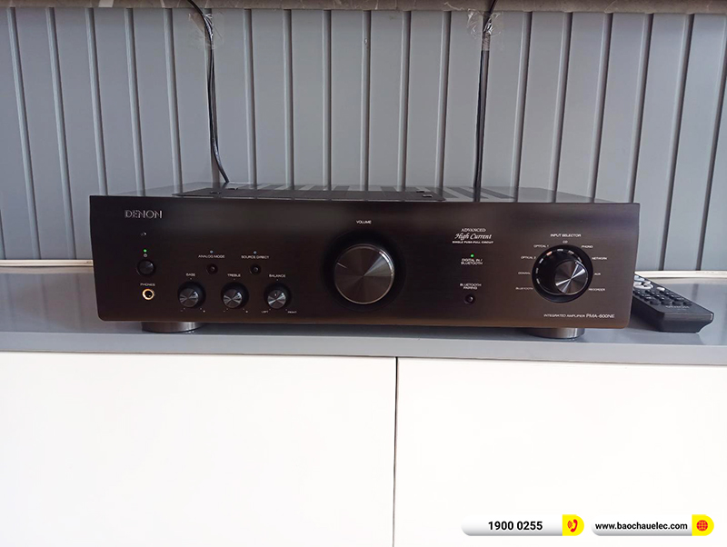 Lắp đặt d&agrave;n nghe nhạc trị gi&aacute; hơn 20 triệu cho anh Ph&uacute;c tại H&agrave; Nội (Jamo C95II, Denon DPA-600NE)