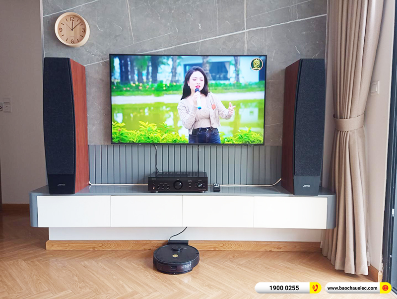 Lắp đặt d&agrave;n nghe nhạc trị gi&aacute; hơn 20 triệu cho anh Ph&uacute;c tại H&agrave; Nội (Jamo C95II, Denon DPA-600NE)