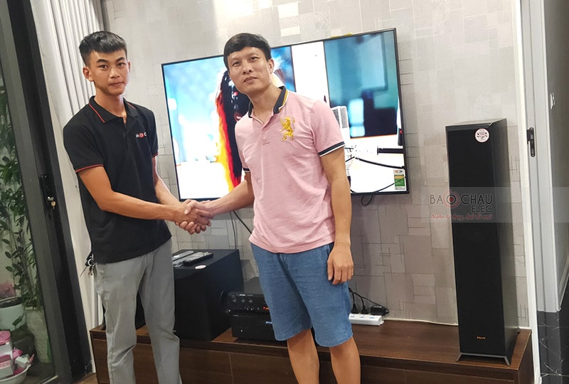 d&agrave;n nghe nhạc, xem phim Yamaha cho gia đ&igrave;nh anh Lực h6