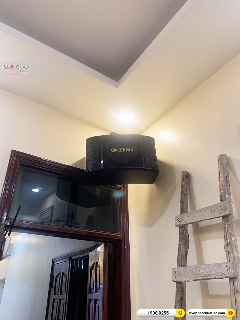 Lắp đặt dàn karaoke trị giá hơn 20 triệu cho anh Bình tại Hà Nội (BIK BS-998X, BKSound DKA6500, SW512C)