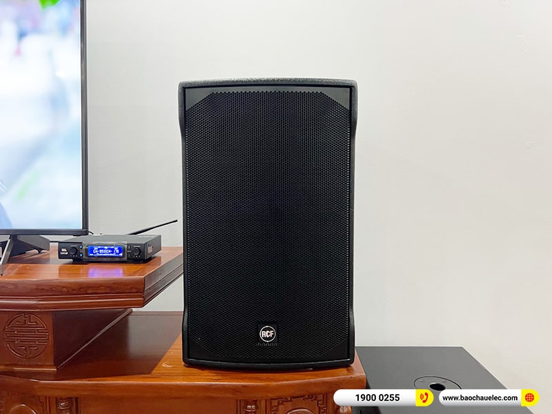 Lắp đặt dàn karaoke RCF 196tr cho anh Thắng tại Hà Nội (RCF EMAX 3112 MK2, IPS 2.5K, KX180A, 702AS II, VM300,…)