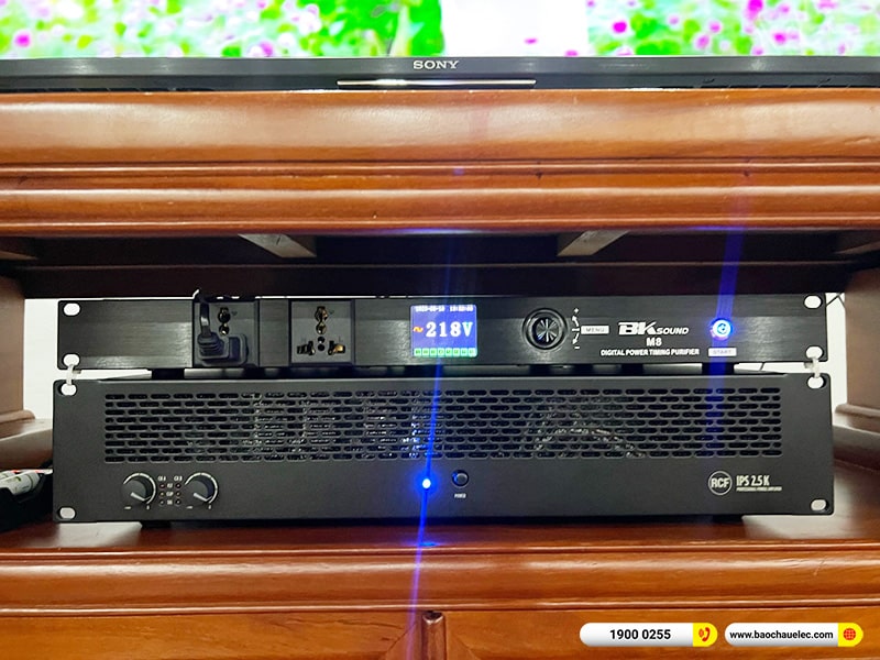 Lắp đặt dàn karaoke RCF 196tr cho anh Thắng tại Hà Nội (RCF EMAX 3112 MK2, IPS 2.5K, KX180A, 702AS II, VM300,…)