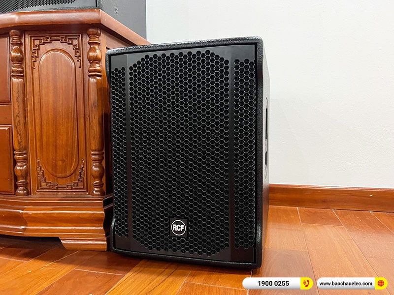 Lắp đặt dàn karaoke RCF 196tr cho anh Thắng tại Hà Nội (RCF EMAX 3112 MK2, IPS 2.5K, KX180A, 702AS II, VM300,…)