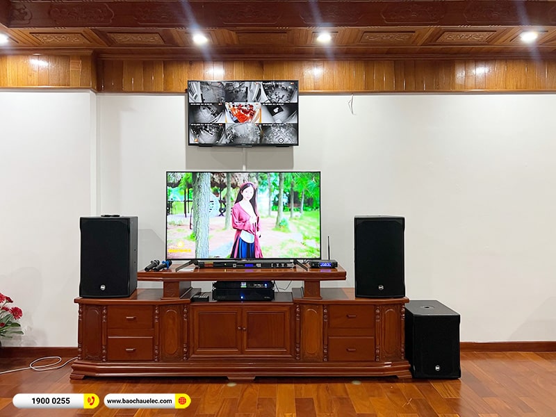 Lắp đặt dàn karaoke RCF 196tr cho anh Thắng tại Hà Nội (RCF EMAX 3112 MK2, IPS 2.5K, KX180A, 702AS II, VM300,…)