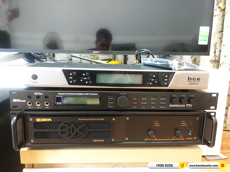 Lắp đặt dàn karaoke Alto 27tr cho bác Lý tại Hà Nội (Alto AT1000II, BIK VM420A, X5 Plus, SW312B, BCE UGX12)