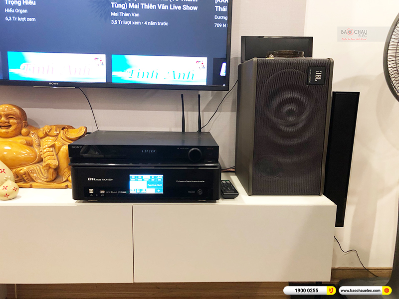 Lắp đặt dàn karaoke trị giá gần 20 triệu cho chị Nga tại Hà Nội (JBL MK08, BKSound DKA 5500)
