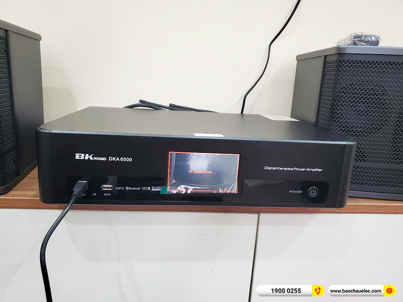 Lắp đặt dàn karaoke trị giá khoảng 20 triệu cho chị Thảo tại Hà Nội (JBL CV1852T, BKSound DKA 6500) 