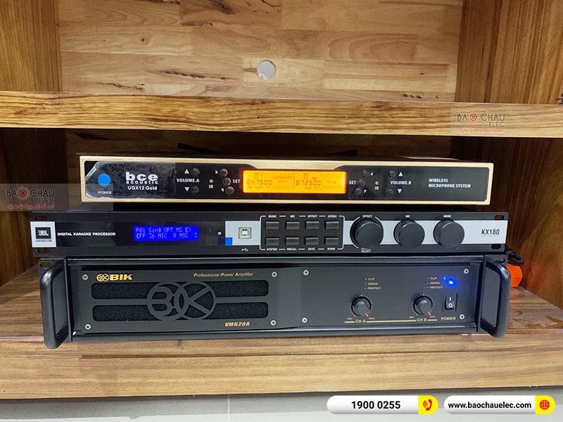 Lắp đặt dàn karaoke trị giá hơn 50 triệu cho chị Thu tại Hà Nội (BMB CSS 1212SE, VM620A, KX180A, SW612B, UGX12 Gold)