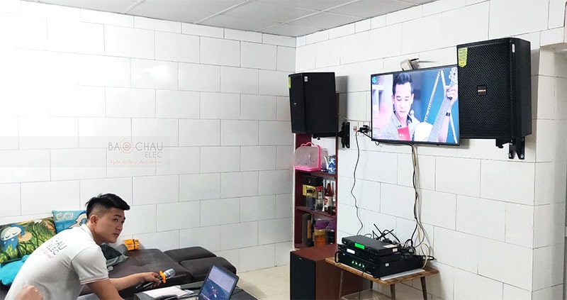 Dàn karaoke Domus của gia đình anh Huỳnh ở Hoàng Mai h5