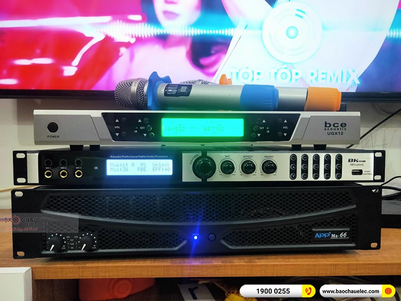 Lắp đặt dàn karaoke gia đình anh Phú tại Hà Nội