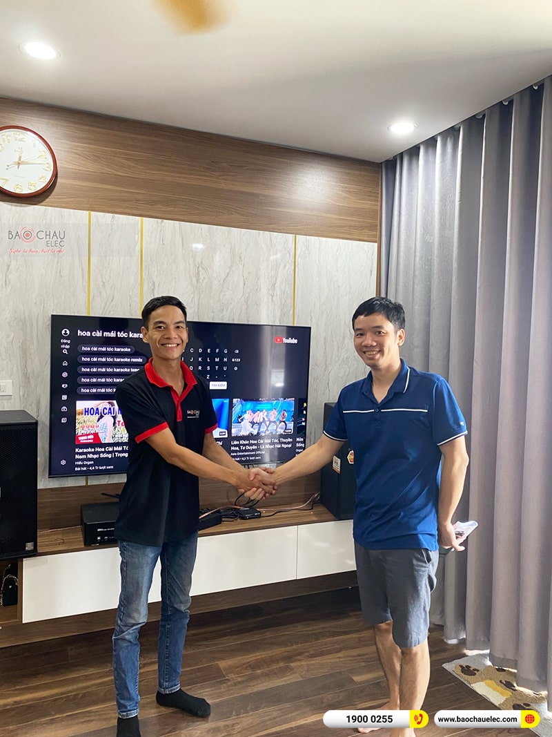 Lắp đặt dàn karaoke trị giá hơn 30 triệu cho anh Tuấn tại Hà Nội (BMb 12120SE, BKSound DKA 8500) 