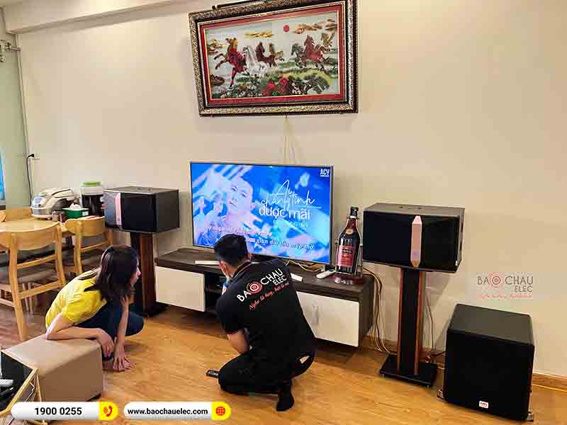Lắp đặt dàn karaoke gia đình chị Huyên tại Hà Nội