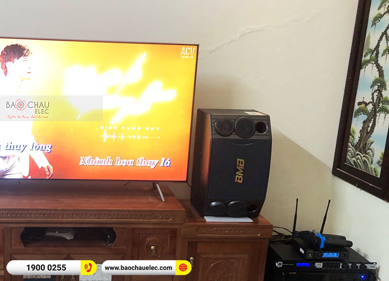 Lắp đăt dàn karaoke gia đình chú Cường