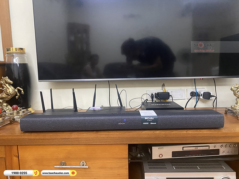 Lắp đặt bộ loa soundbar Denon DHT-S217 cho gia đình anh Nam tại Hà Nội
