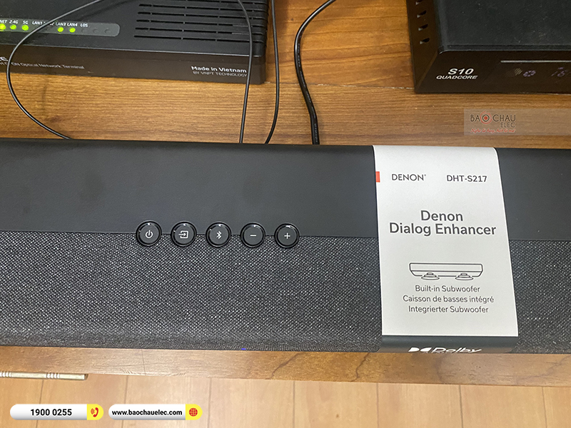 Lắp đặt bộ loa soundbar Denon DHT-S217 cho gia đình anh Nam tại Hà Nội