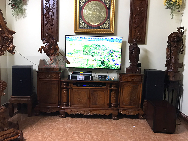 D&agrave;n karaoke JBL gia đ&igrave;nh ch&uacute; Quyết ở L&ecirc; Đức Thọ, HN h5