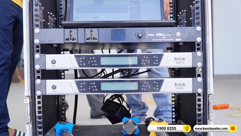 Lắp đặt dàn Line Array trị giá hơn 80 triệu cho Trường TH Times School tại Hà Nội (Temeisheng LT-15, Yamaha MG12XU, UGX12, BKSound M8) 